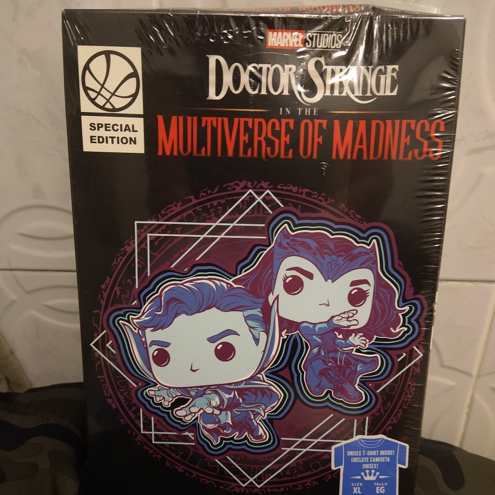 Doctor Strange in the Multiverse of Madness Adult Boxed Pop! T-Shirt XL - Picture 7 of 16